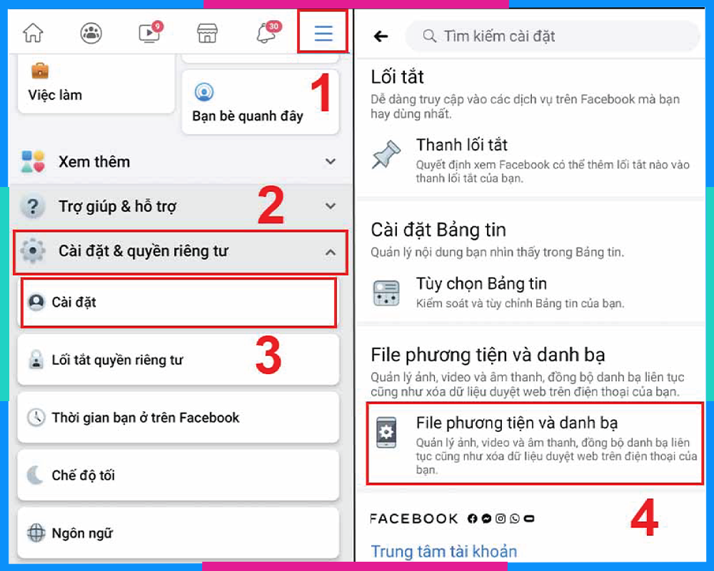 Cách đăng ảnh lên Facebook Android B1